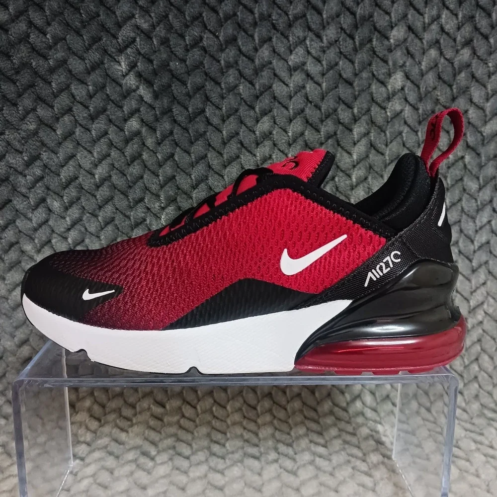 Nike Air Max 270 PS Gym Red Gradient Kid's Walking Running Sneakers Shoes Sz 3Y